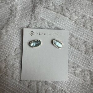 Kendra Scott Aquamarine Oval Earrings
